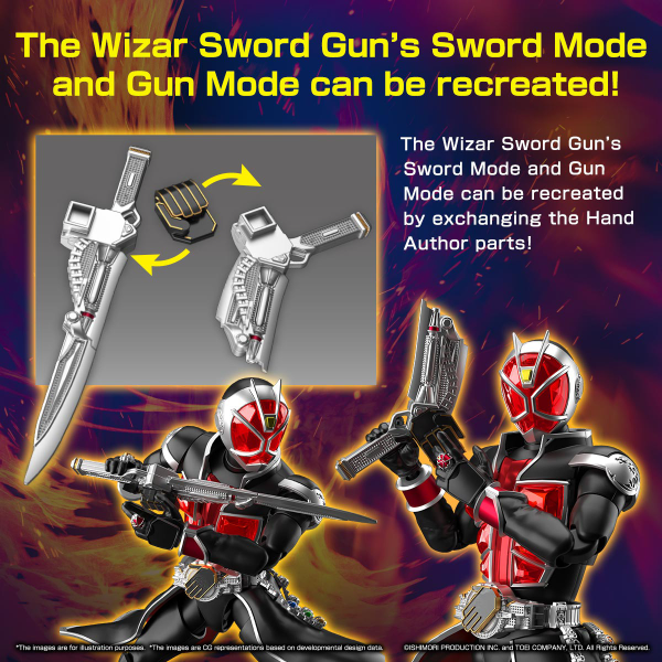 BANDAI Hobby Figure-rise Standard KAMEN RIDER WIZARD FLAME STYLE(4573102653208)(4573102653208)