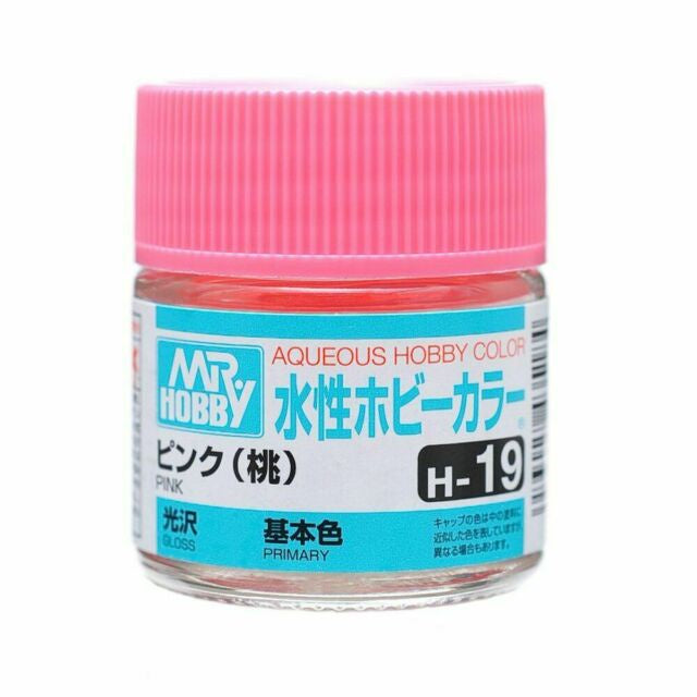 Mr Hobby AQUEOUS HOBBY COLOR - H19 GLOSS PINK (PRIMARY)