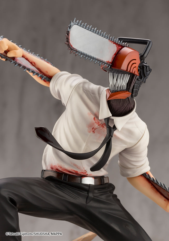 Kotobukiya 1/8 Chainsaw Man Series ARTFX J Chainsaw Man, Pre-Painted PVC Statue