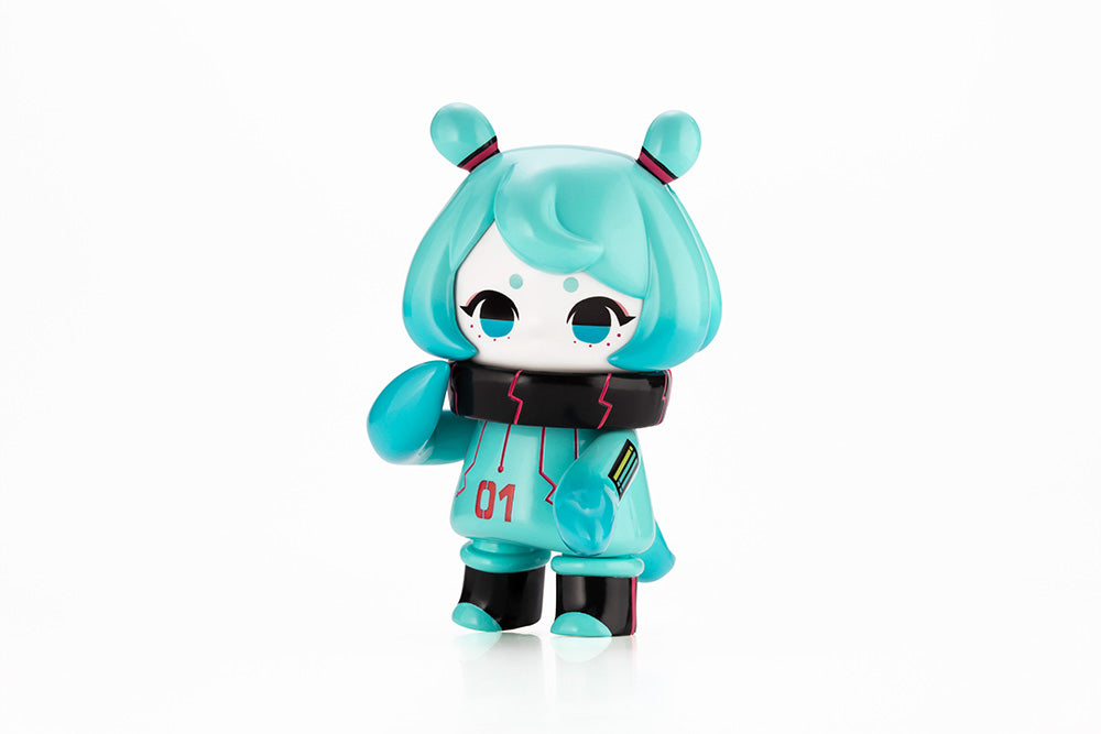 Kotobukiya Hinomoto Heavy Industries Series Ocean Exploration Robot Denshitako No.3 [Hatsune Miku Color Ver.], Pre-Painted PVC Action Figure