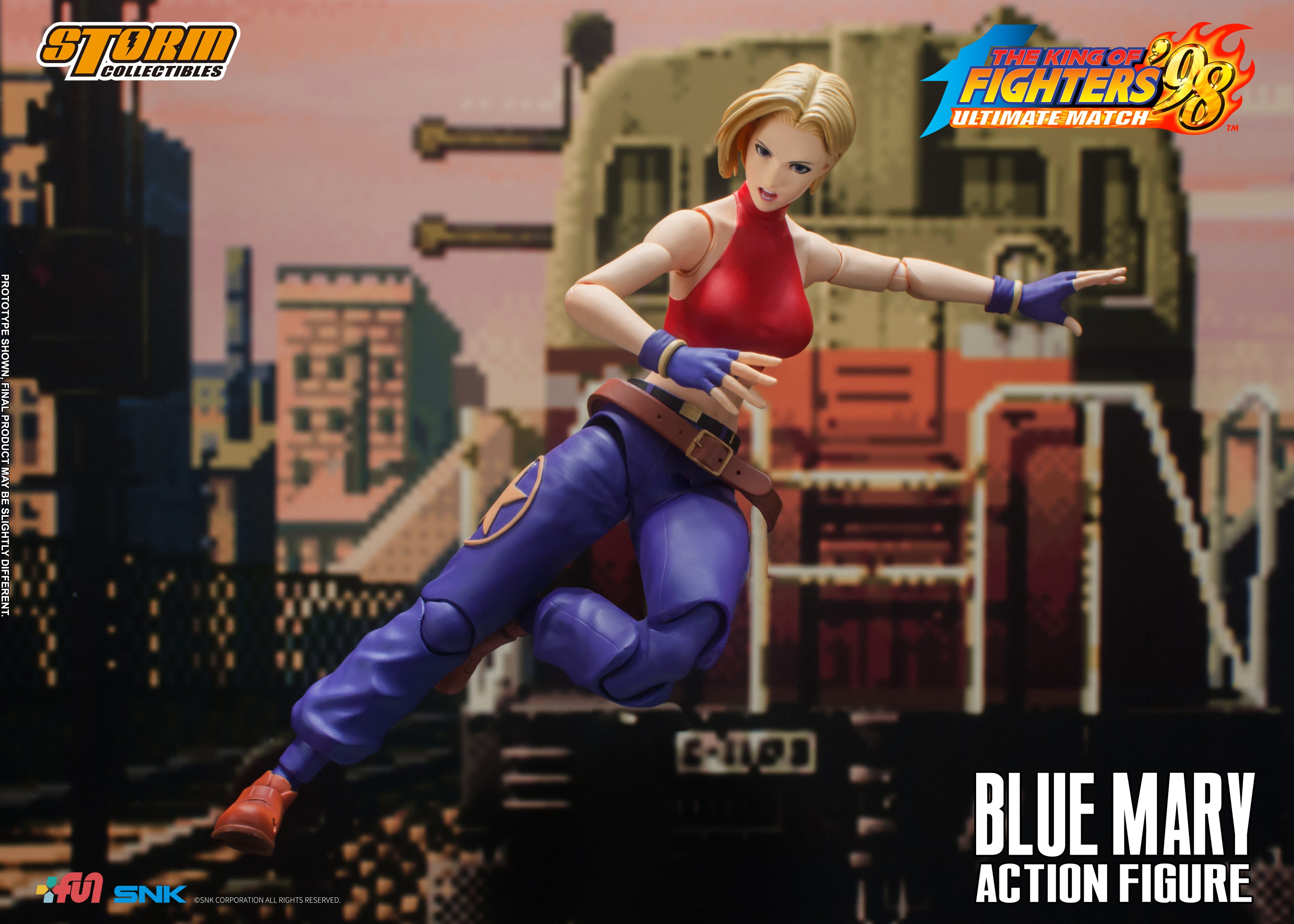 Storm Collectibles 1/12 Action Figure Blue Mary "King of Fighters '98"