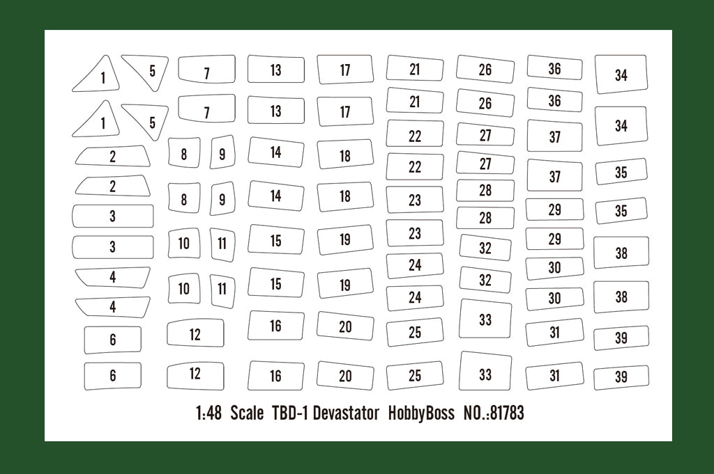 Hobby Boss 1/48 Douglas TBD-1 Devastator US Torpedo Bomber