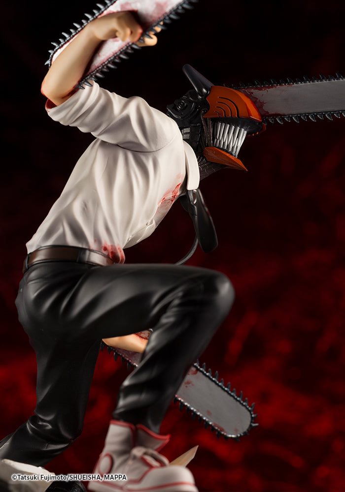 Kotobukiya 1/8 Chainsaw Man Series ARTFX J Chainsaw Man, Pre-Painted PVC Statue