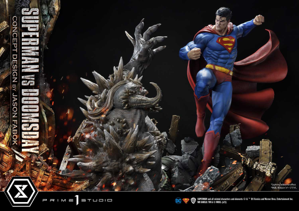 Prime 1 Studio Ultimate Museum Masterline Superman (Comics) Superman VS Doomsday (Concept By Jason Fabok)(4580708034157)(4580708034157)