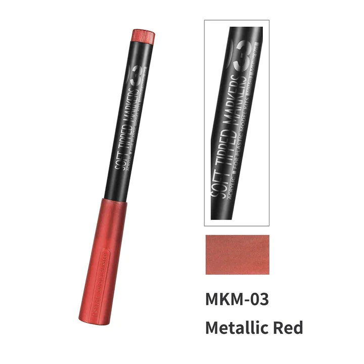 Dspiae Marker Pen  Metallic Red