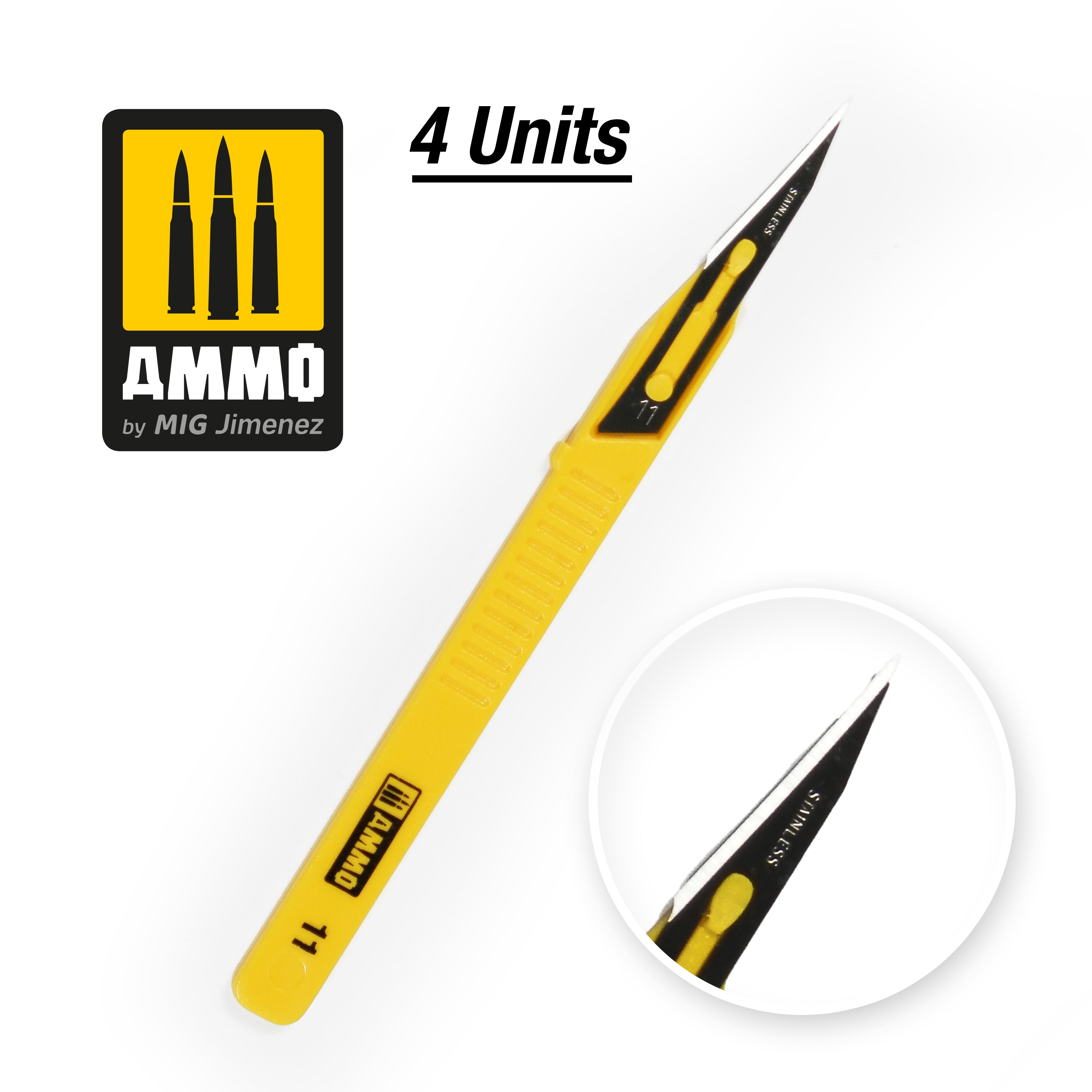 Ammo Mig Mini Blade Straight (4 pcs)