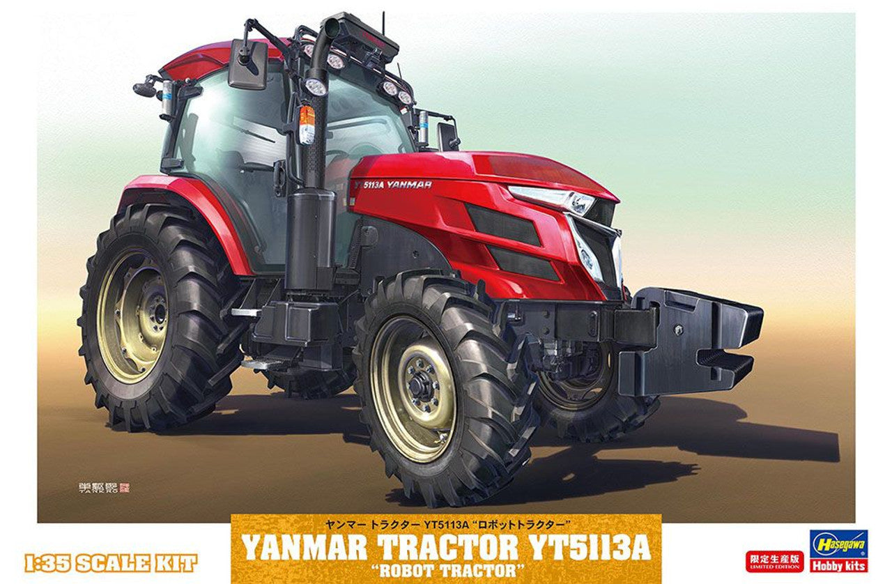 Hasegawa 1/35  YANMAR TRACTOR YT5113A "ROBOT TRACTOR"