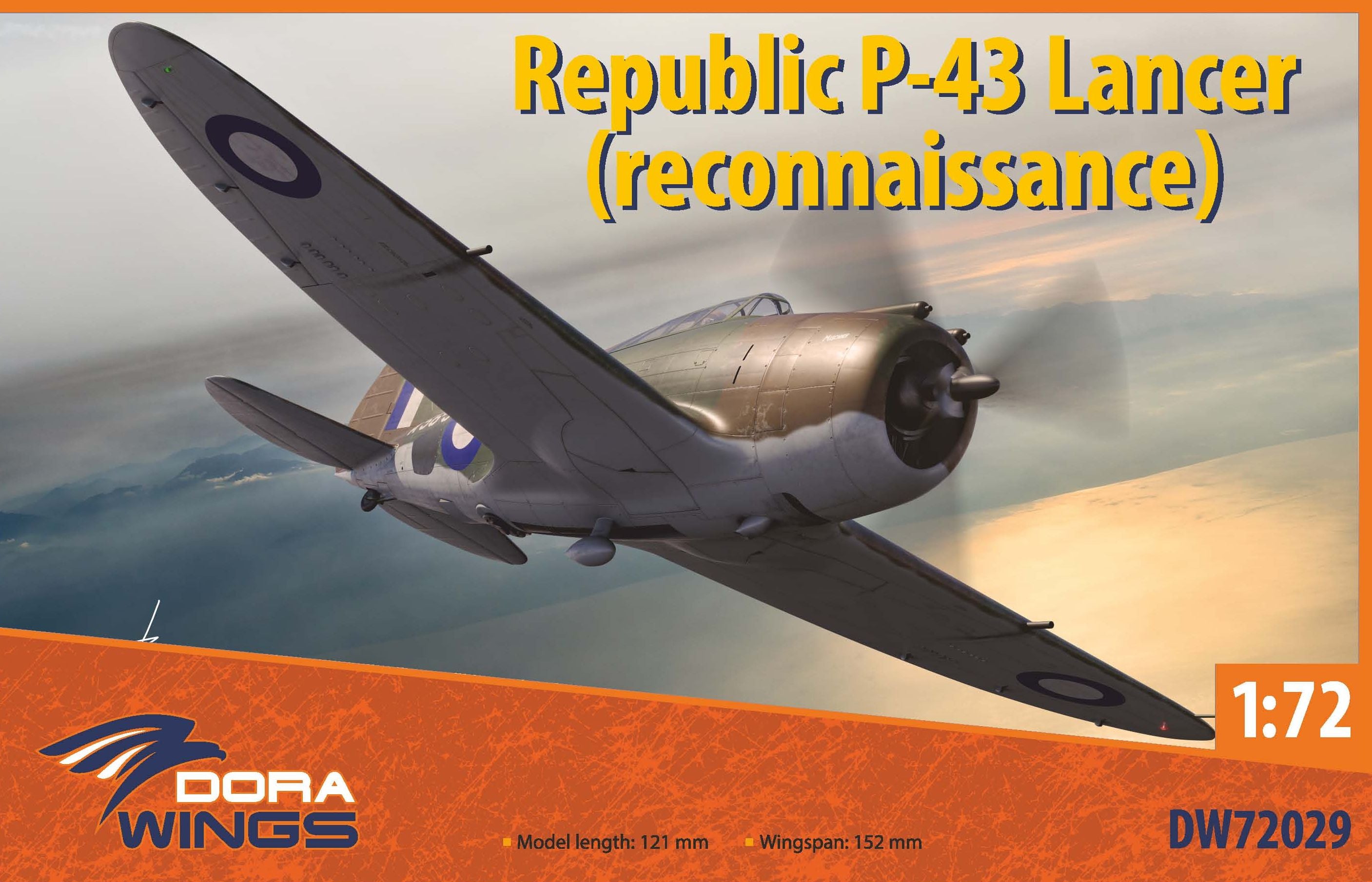 Dora Wings 1/72 Republic P-43 Lancer (reconaissance)