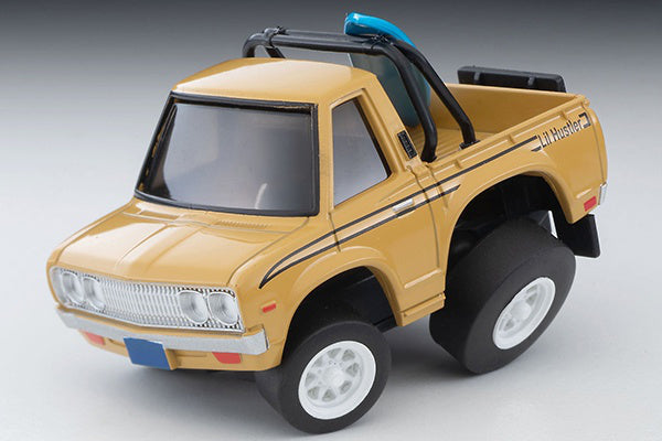 TomyTec Choro Q QS-03b Datsun Truck Beige with a Surfboard