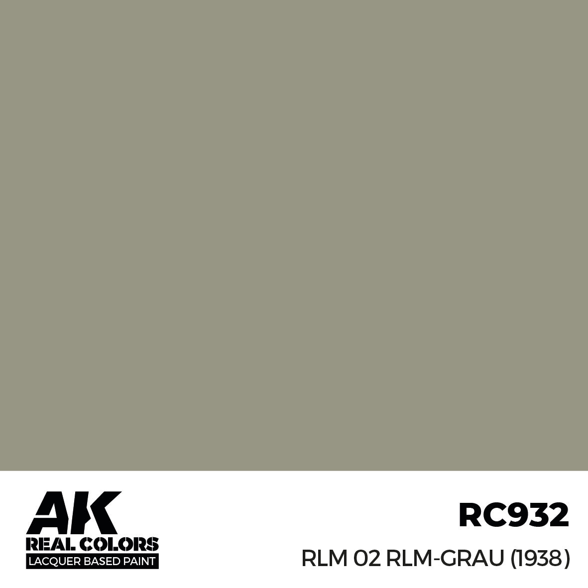 AK Interactive Real Colors RLM 02 RLM-GRAU (1938) 17 ml. | 8435568336858