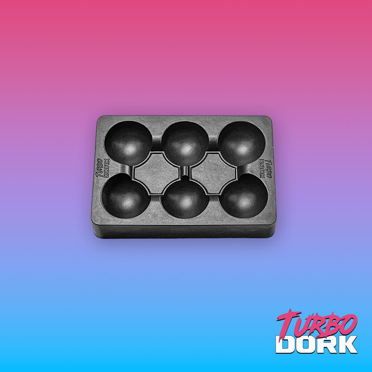 Turbo Dork Silicone Dry Palette (Small, Black) 30g, 75mm x 50mm x 15mm