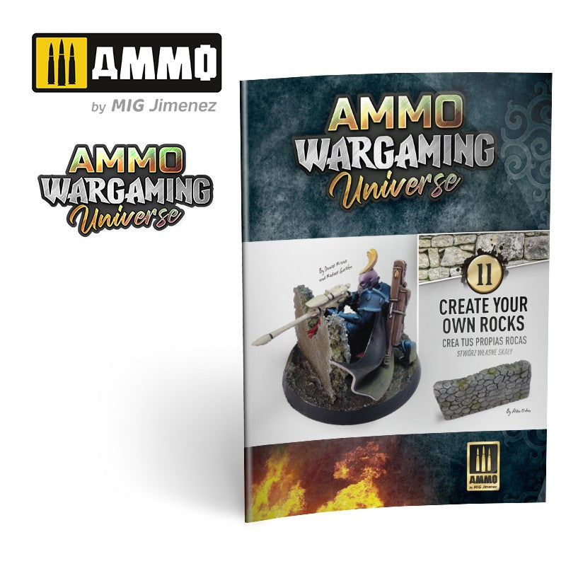 Ammo Mig AMMO WARGAMING UNIVERSE Book 11 – Create Your Own Rocks (English, Castellano, Polski)