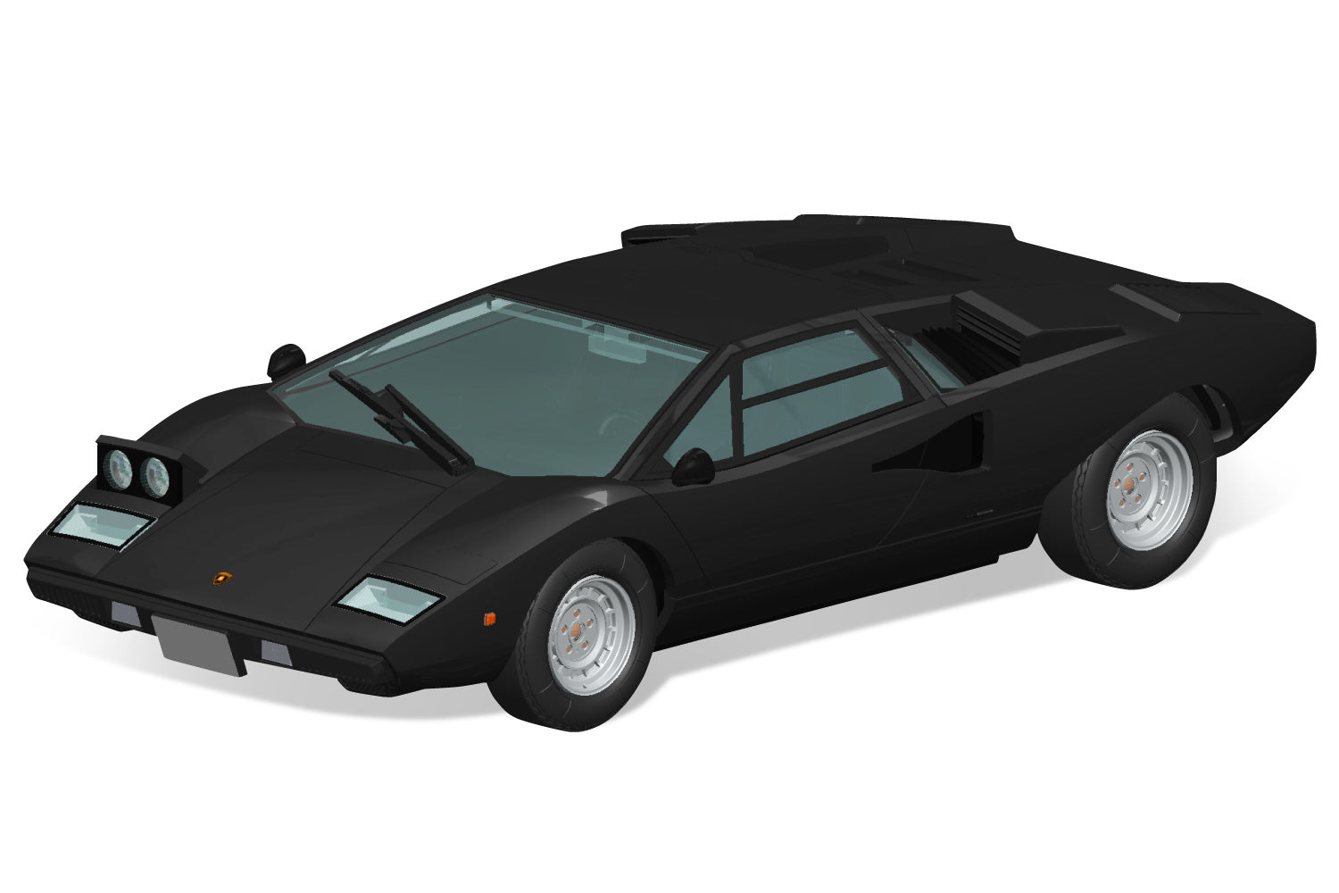 Aoshima 1/32 SNAP KIT #20-F Lamborghini Countach LP400(Black)