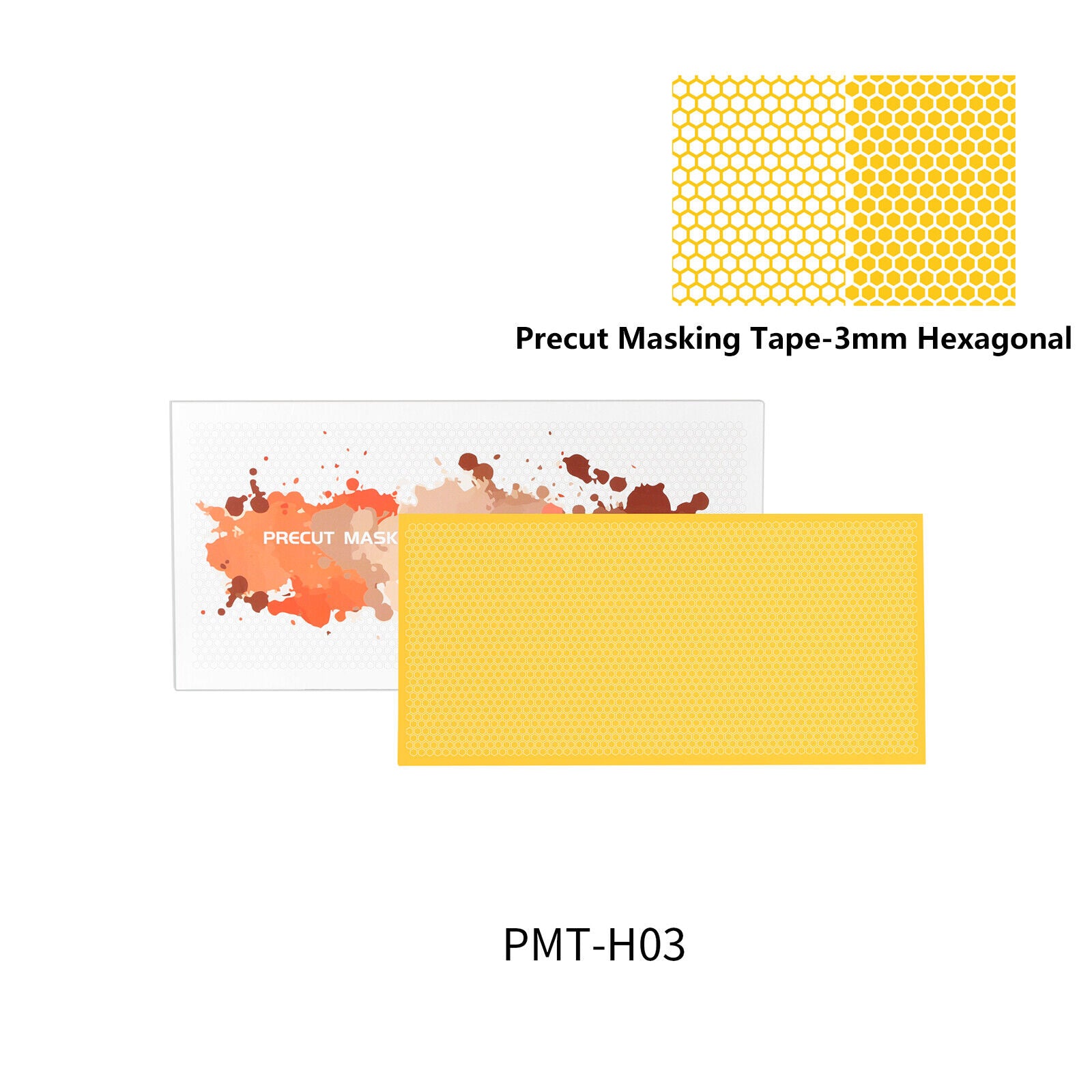 Dspiae PMT-H03  3mm Precut Masking Tape - 3mm Hexagonal