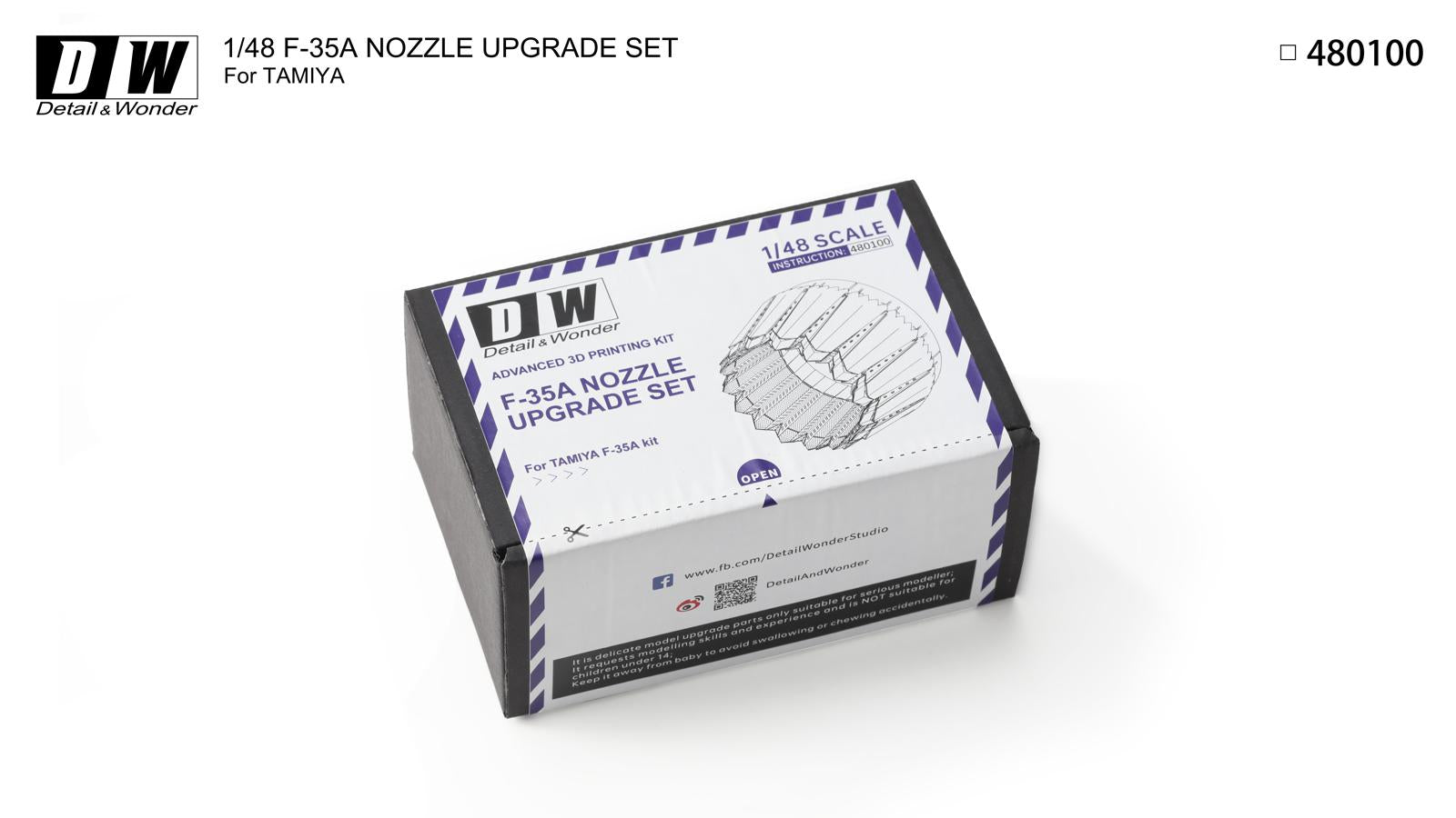 Detail & Wonder Studio 1/48 F-35A Lightning II Nozzles for TAMIYA Kit