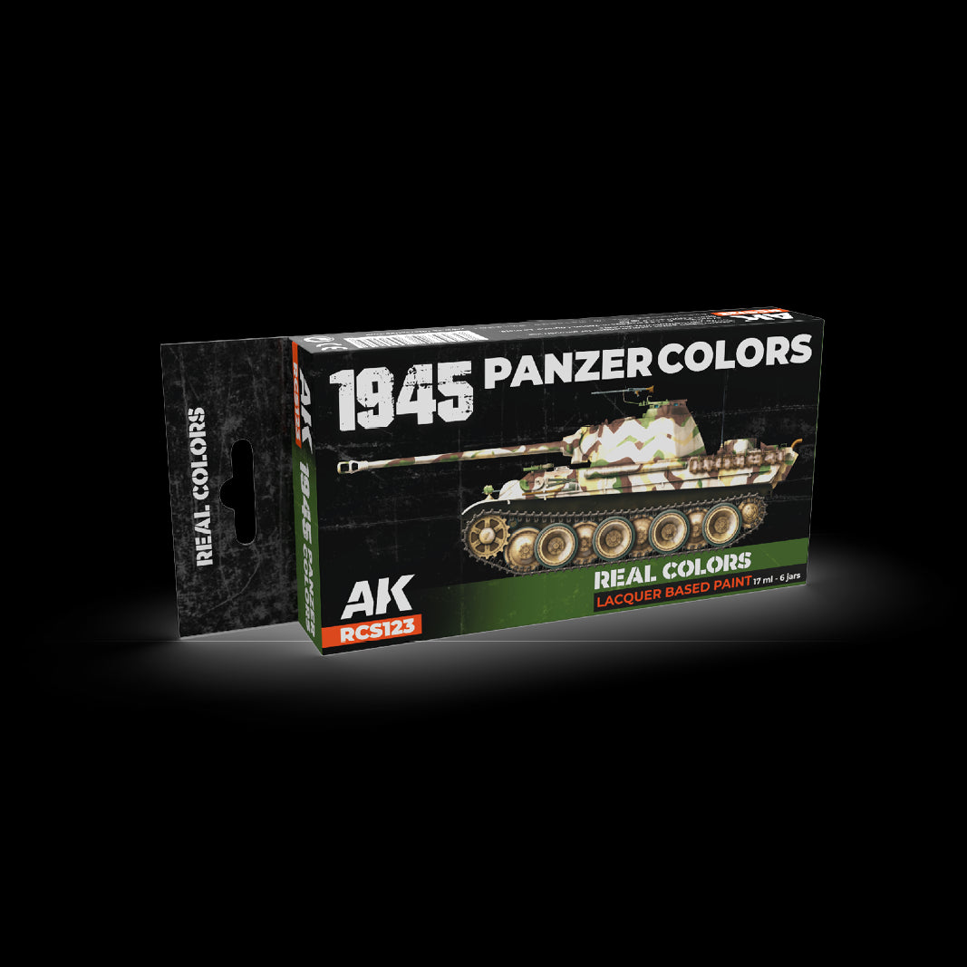 AK Interactive Real Colors 1945 Panzer Colors Set (Set of 6) | 8435568340145