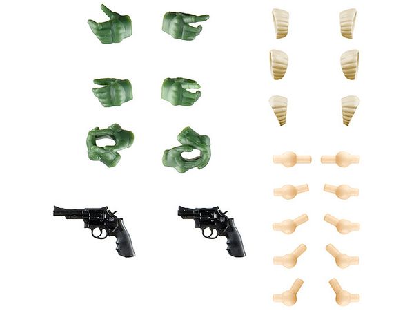 TomyTec Little Armory LAOP15 Glove 2 for SOUSAI SHOJO TEIEN Revolver set Green