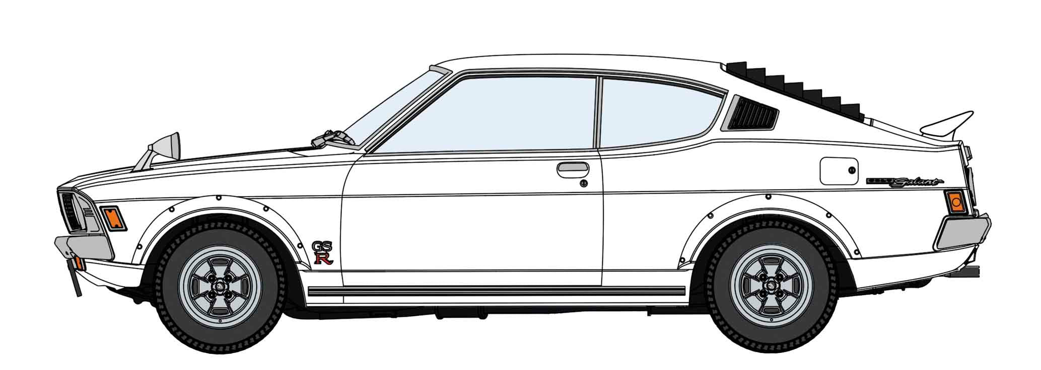 Hasegawa 1/24  MITSUBISHI GALANT GTO 2000GSR EARLY VERSION w/REAR WING