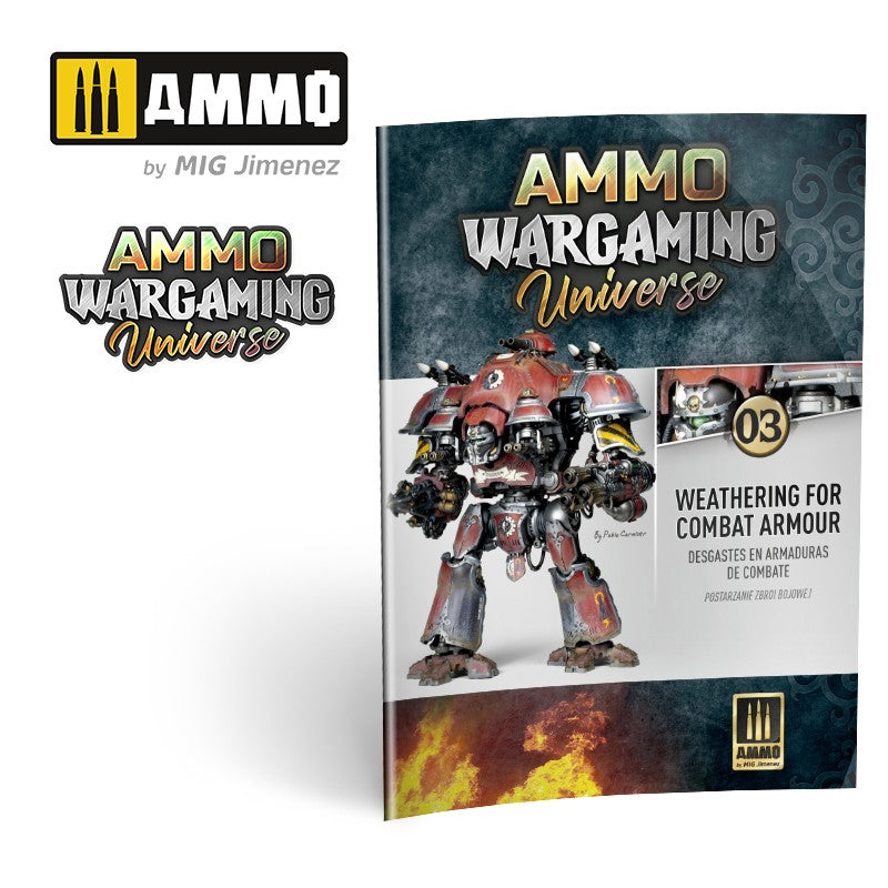 Ammo Mig AMMO WARGAMING UNIVERSE Book 03 – Weathering Combat Armour (English, Castellano, Polski)