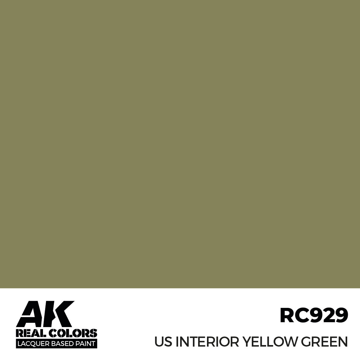 AK Interactive Real Colors US Interior Yellow Green 17 ml. | 8435568336827