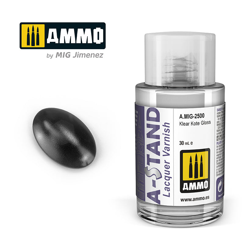 Ammo Mig A-Stand Lacquer Paint 30ml - Klear Kote Gloss