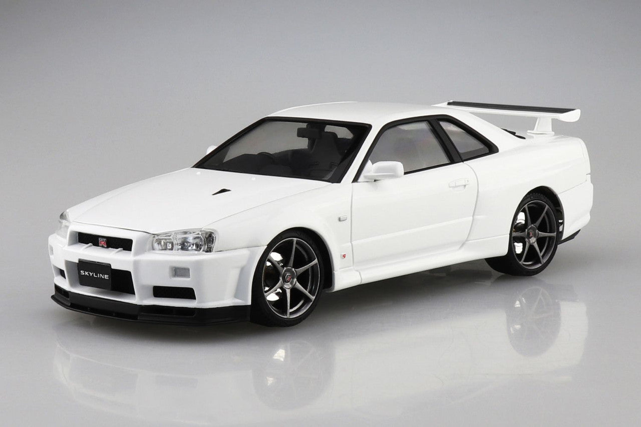 Aoshima 1/24 Nissan BNR34 Skyline GT-R V-spec II '00 White