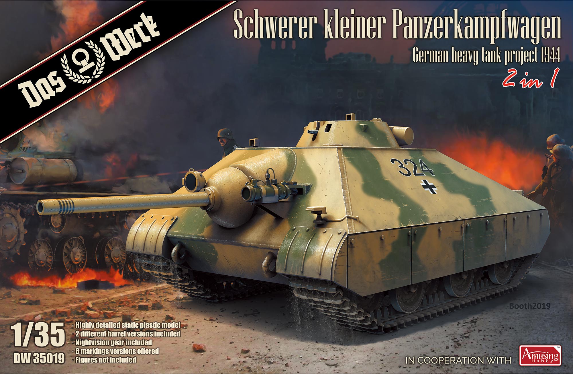 Das Werk 1/35 Schwerer Kleiner Panzer - Heavy Tank Project 1944