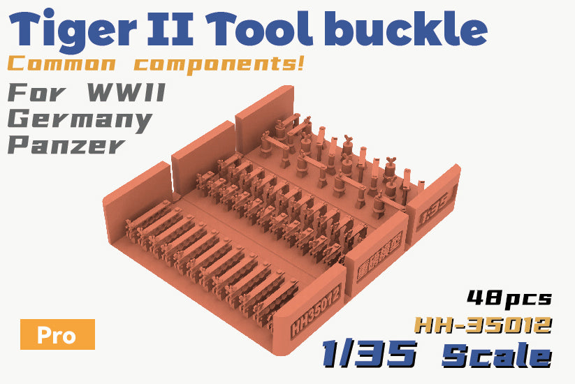 Heavy Hobby 1/35 Tiger II Tool Buckle Common Components For WWII Germany Panzer