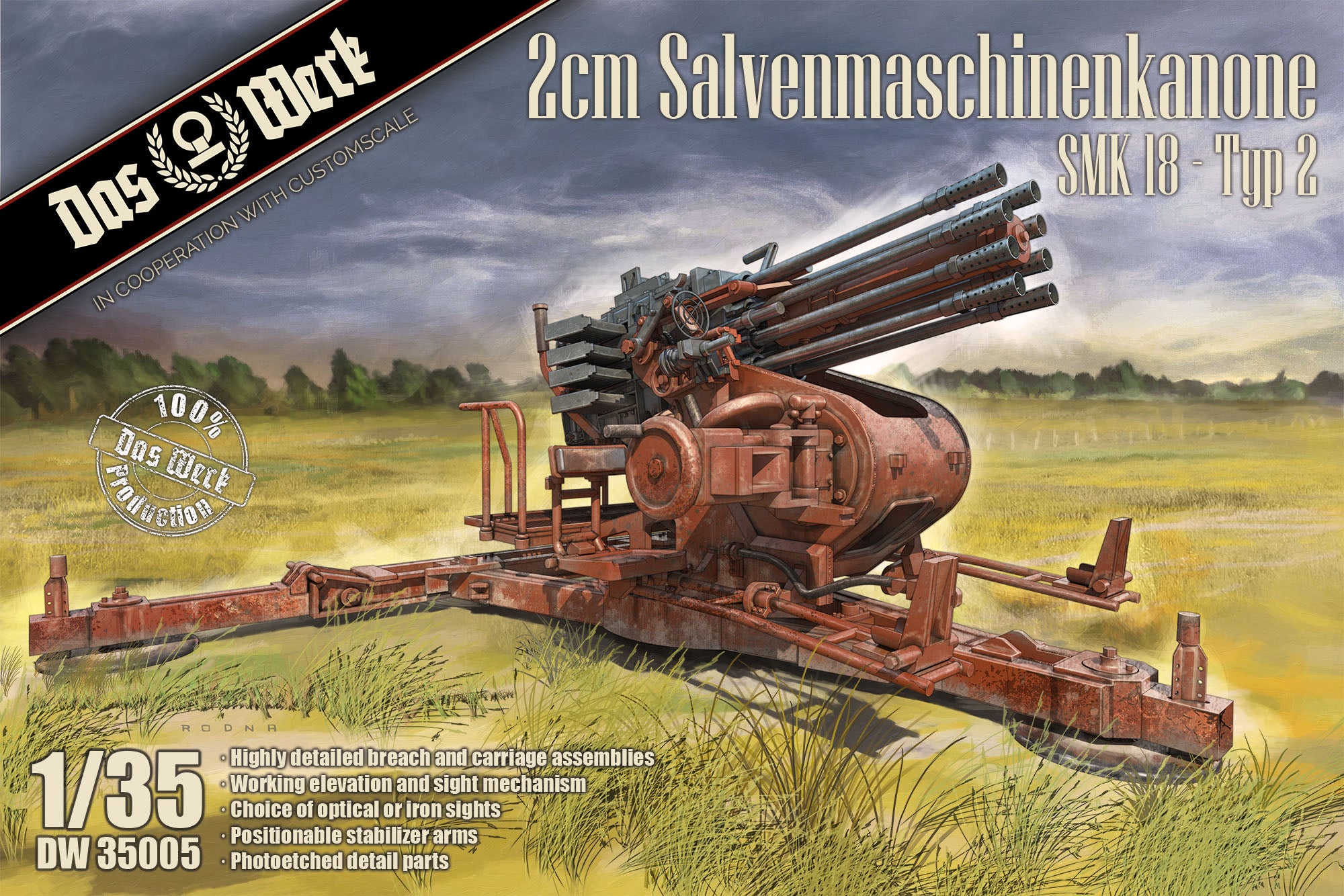 Das Werk 1/35 2cm Salvenmaschinenkanone SMK 18 Typ-2