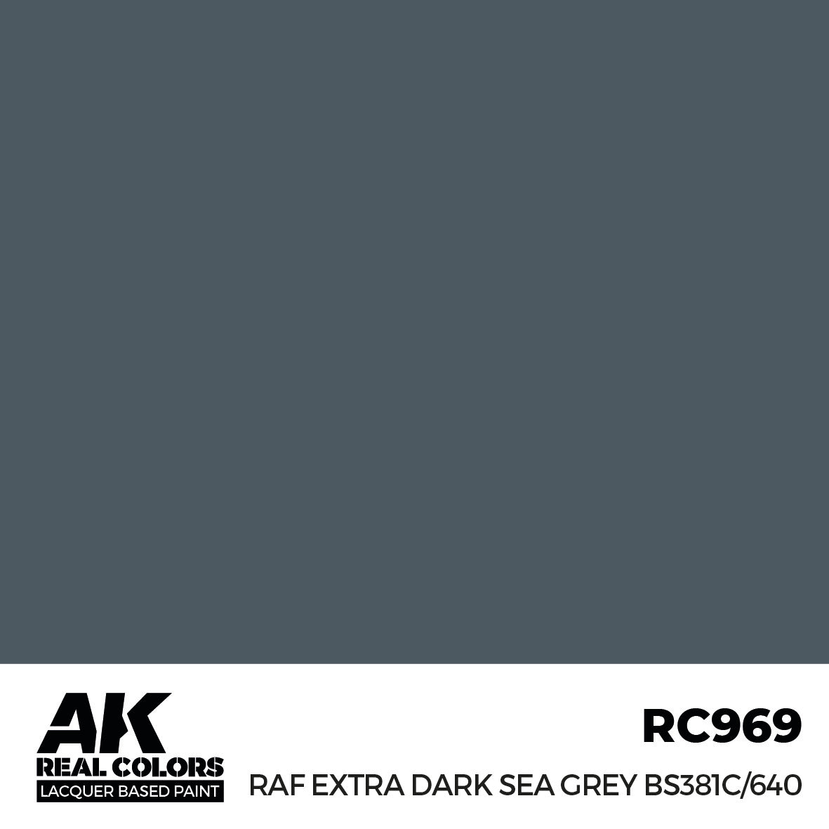 AK Interactive Real Colors RAF Extra Dark Sea Grey BS381C/640 17 ml. | 8435568337220