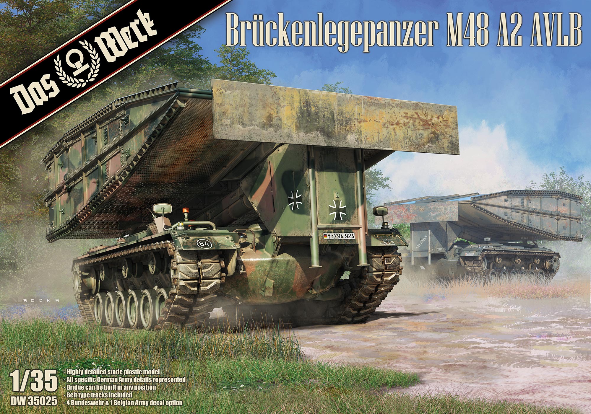 Das Werk 1/35 Bruckenlegepanzer M48 A2 AVLB