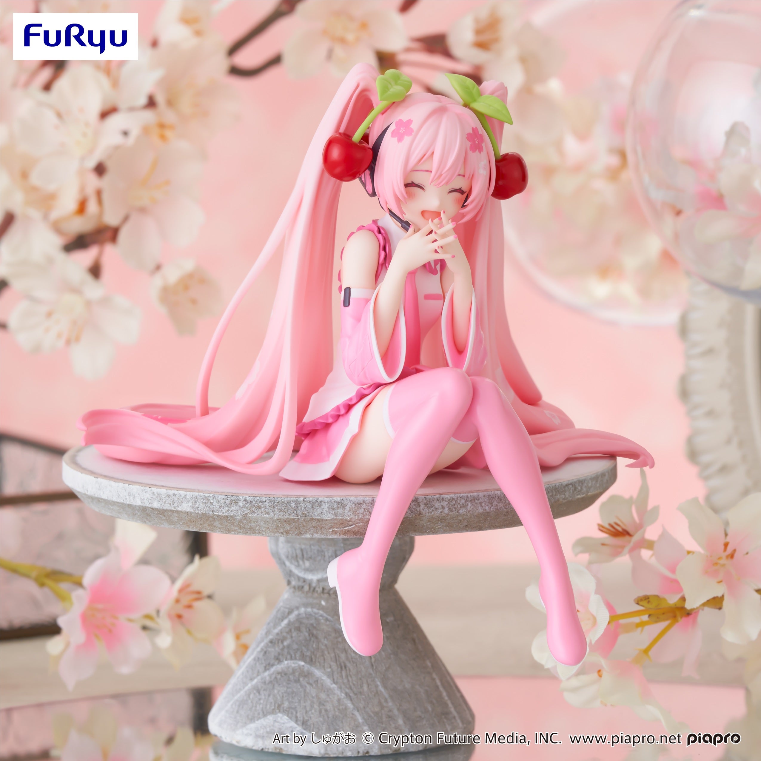 Furyu Corporation Hatsune Miku Series Sakura Miku 2023 Smile Ver. Noodle Stopper Figure