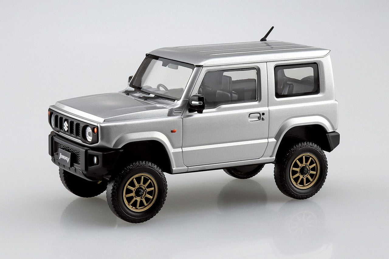 Aoshima 1/32 SNAP KIT #08-SP4 Suzuki Jimny Custom Wheel (Silky Silver Metallic)