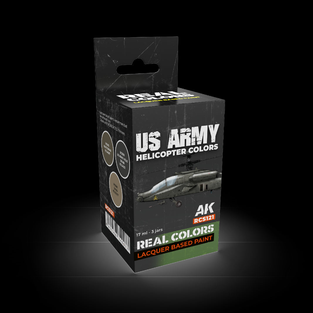 AK Interactive Real Colors US Army Helicopter Colors Set (Set of 3) | 8435568340077