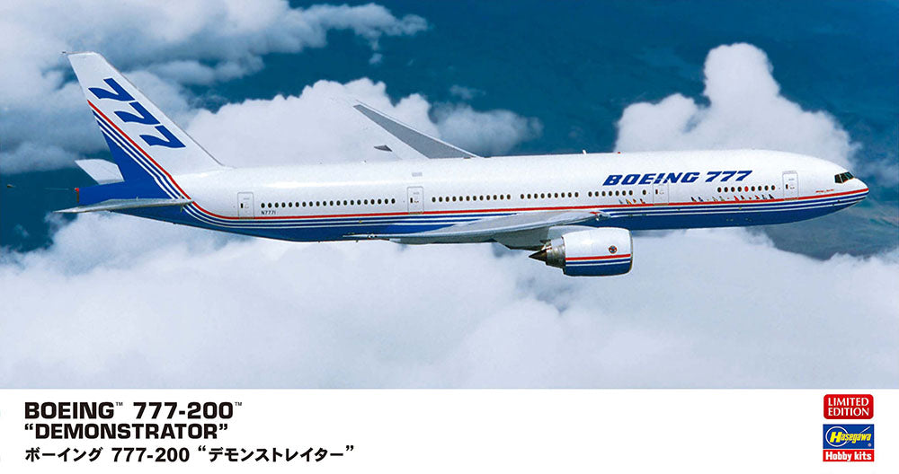 Hasegawa 1/200  BOEING 777-200 "DEMONSTRATOR"