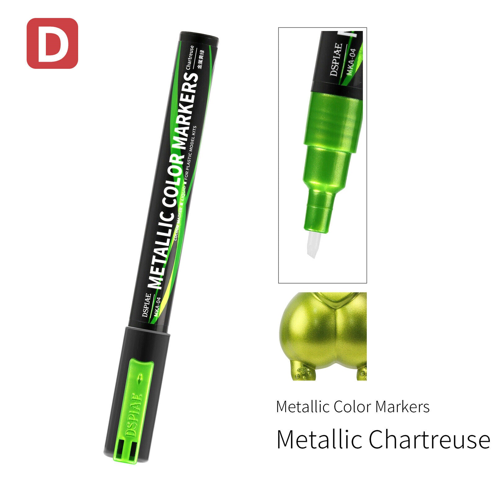 DSPIAE Super Metallic Color Markers - Metallic Chartreuse