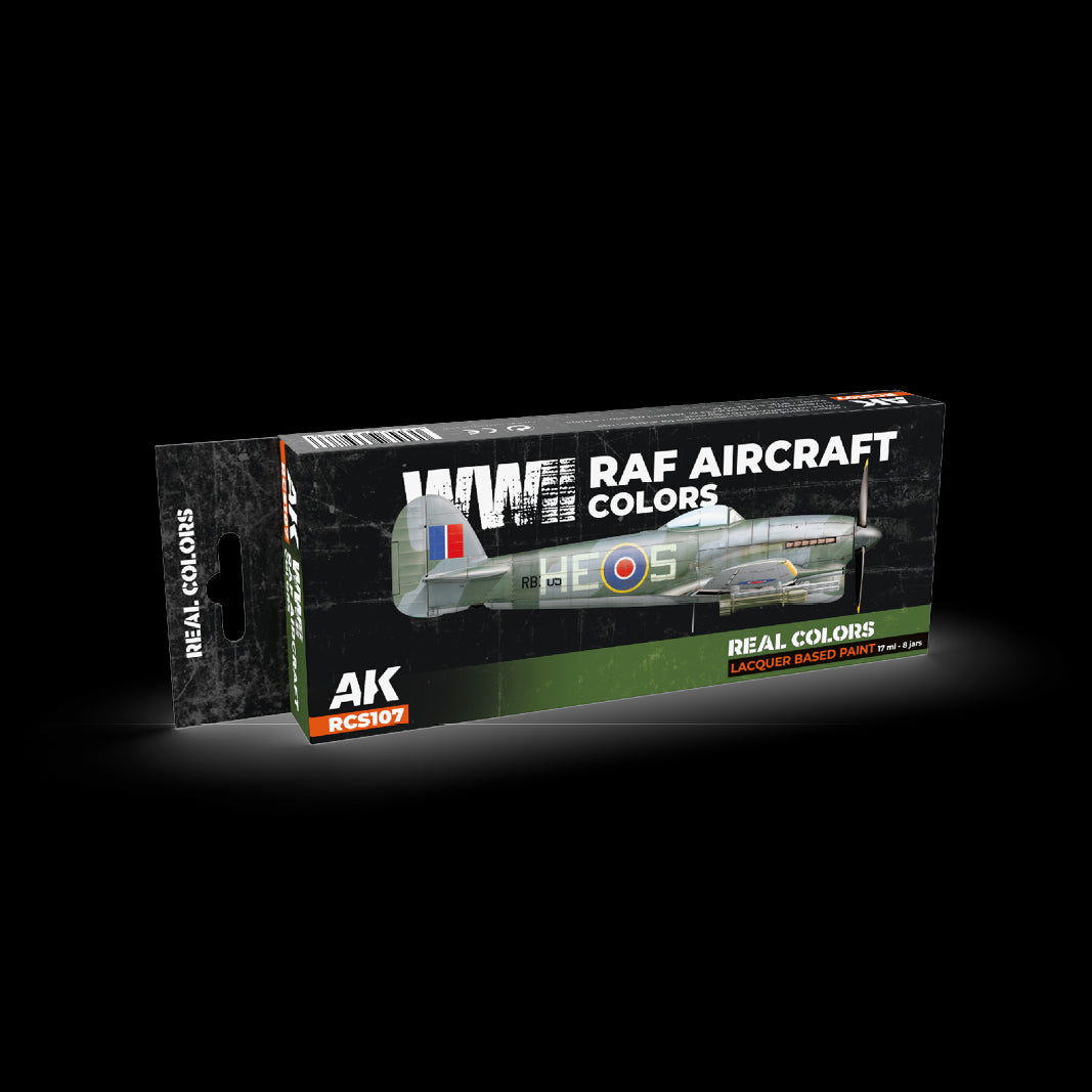 AK Interactive Real Colors WWII RAF Aircraft Colors Set (Set of 8) | 8435568339866