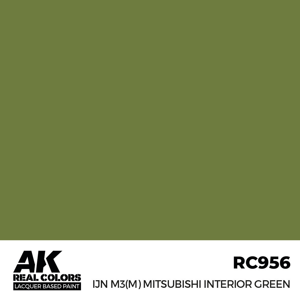 AK Interactive Real Colors IJN M3 (M) MITSUBISHI Interior Green 17 ml. | 8435568337091