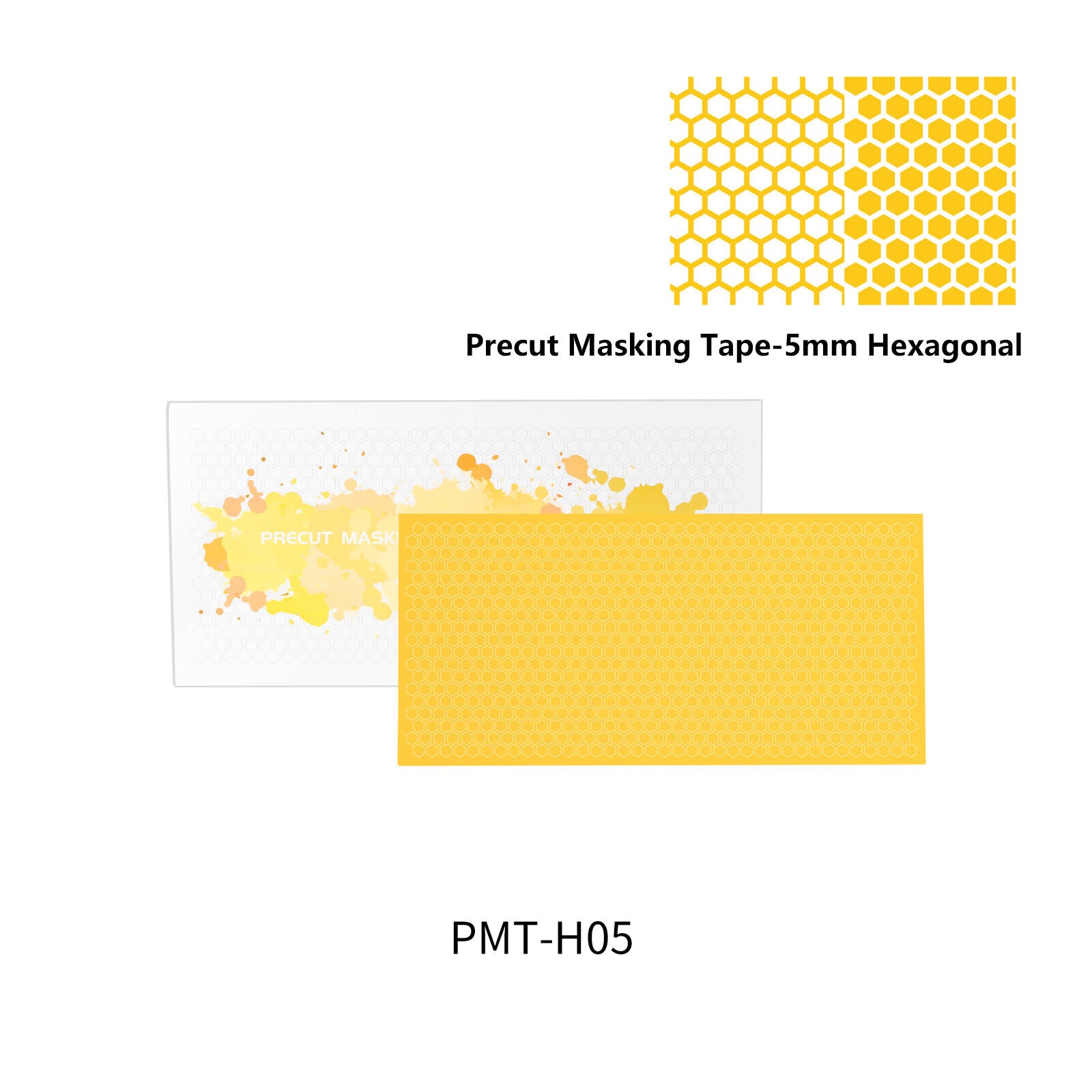 Dspiae PMT-H05 5mm Precut Masking Tape - 5mm Hexagona