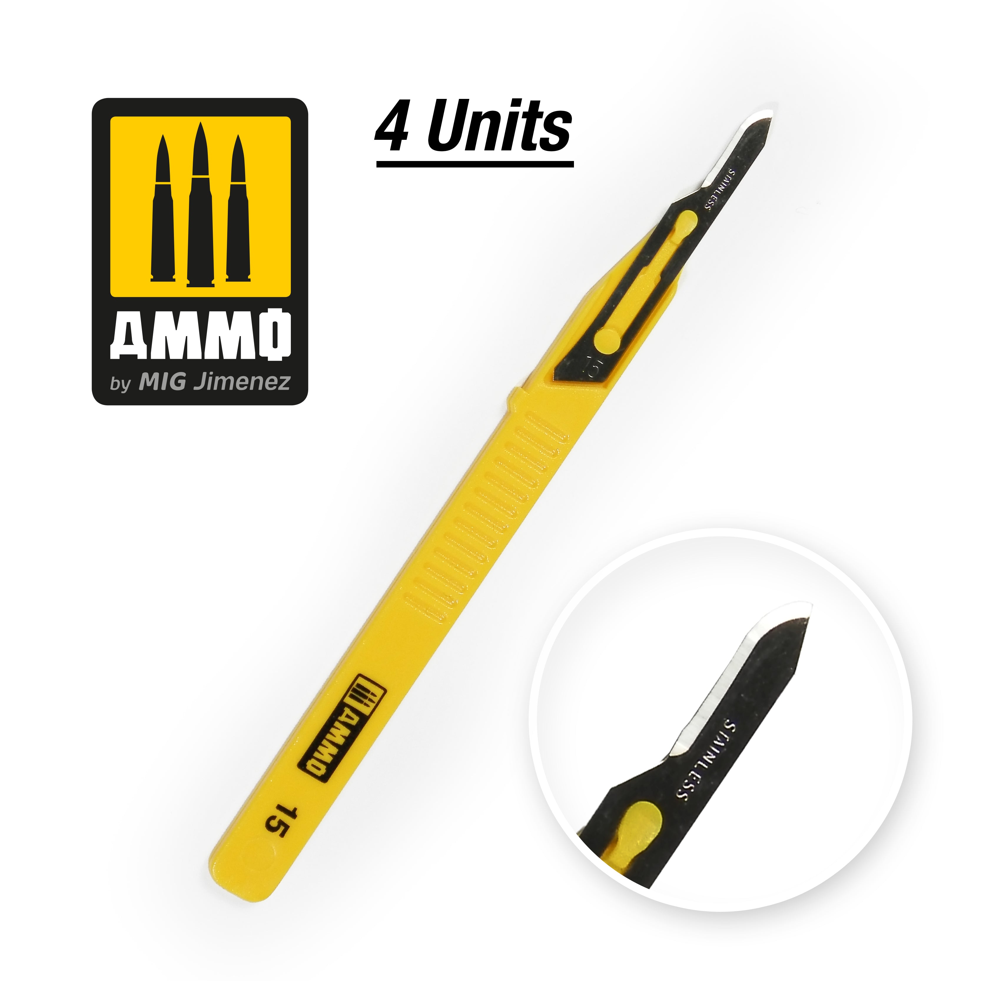 Ammo Mig Mini Blade Curved (4 pcs)