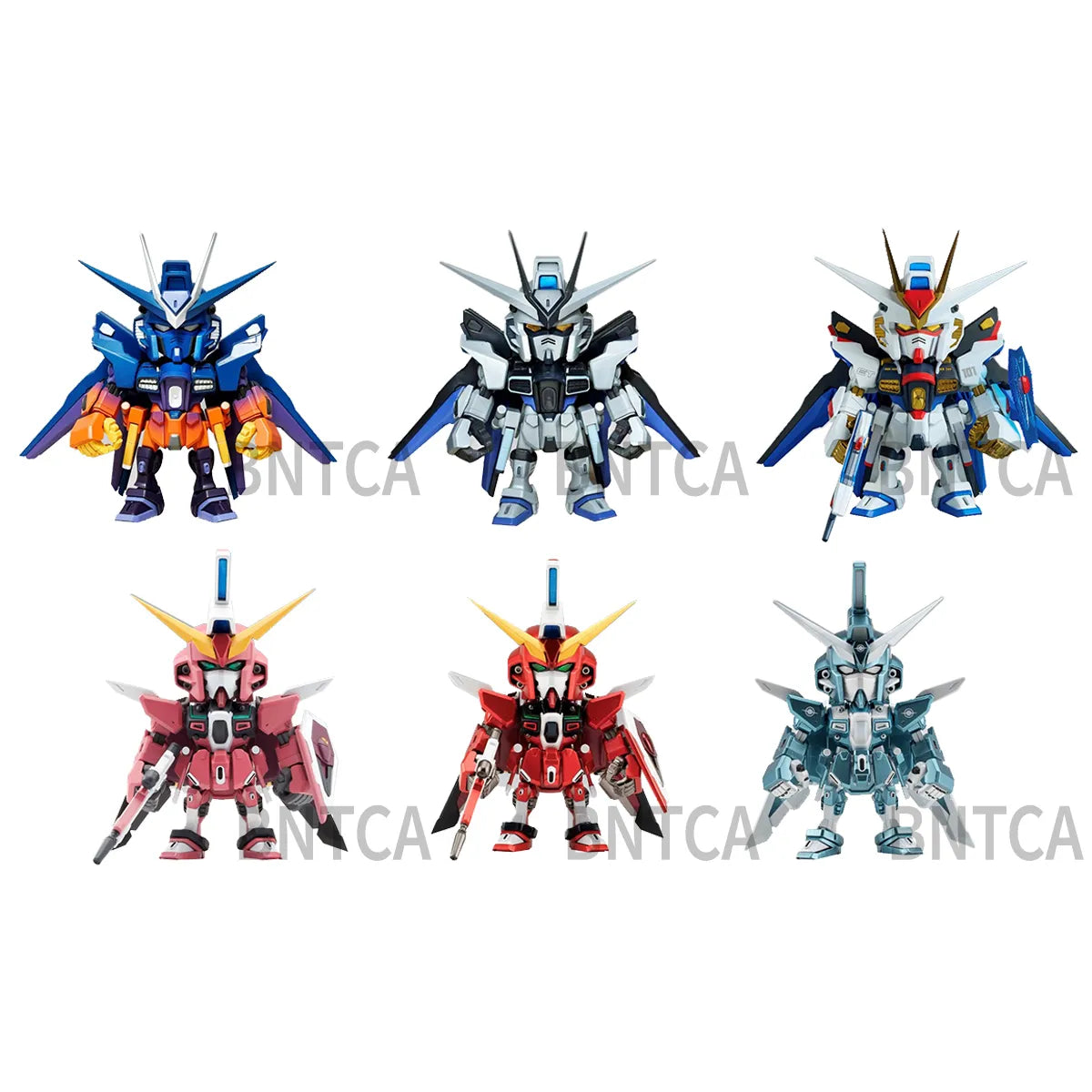 Bandai BNESH Q MSV QMSV Mini Strike Freedom Gundam & ∞ Justice Gundam "Gundam SEED Destiny" (Box/8)