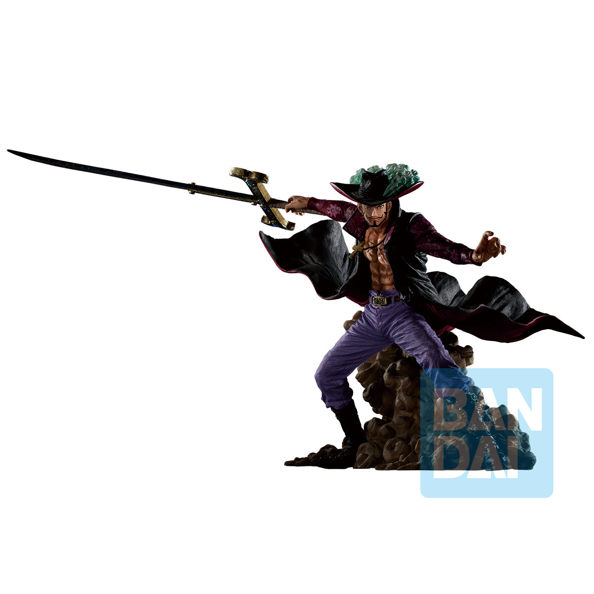 Bandai Ichibansho Figure Dracule Mihawk (Genealogy of Swordsman's Soul) "One Piece"