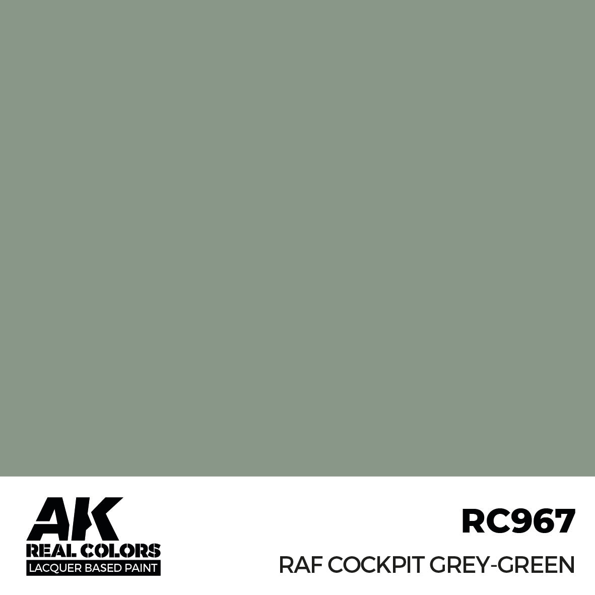 AK Interactive Real Colors RAF Cockpit Grey-Green 17 ml. | 8435568337206