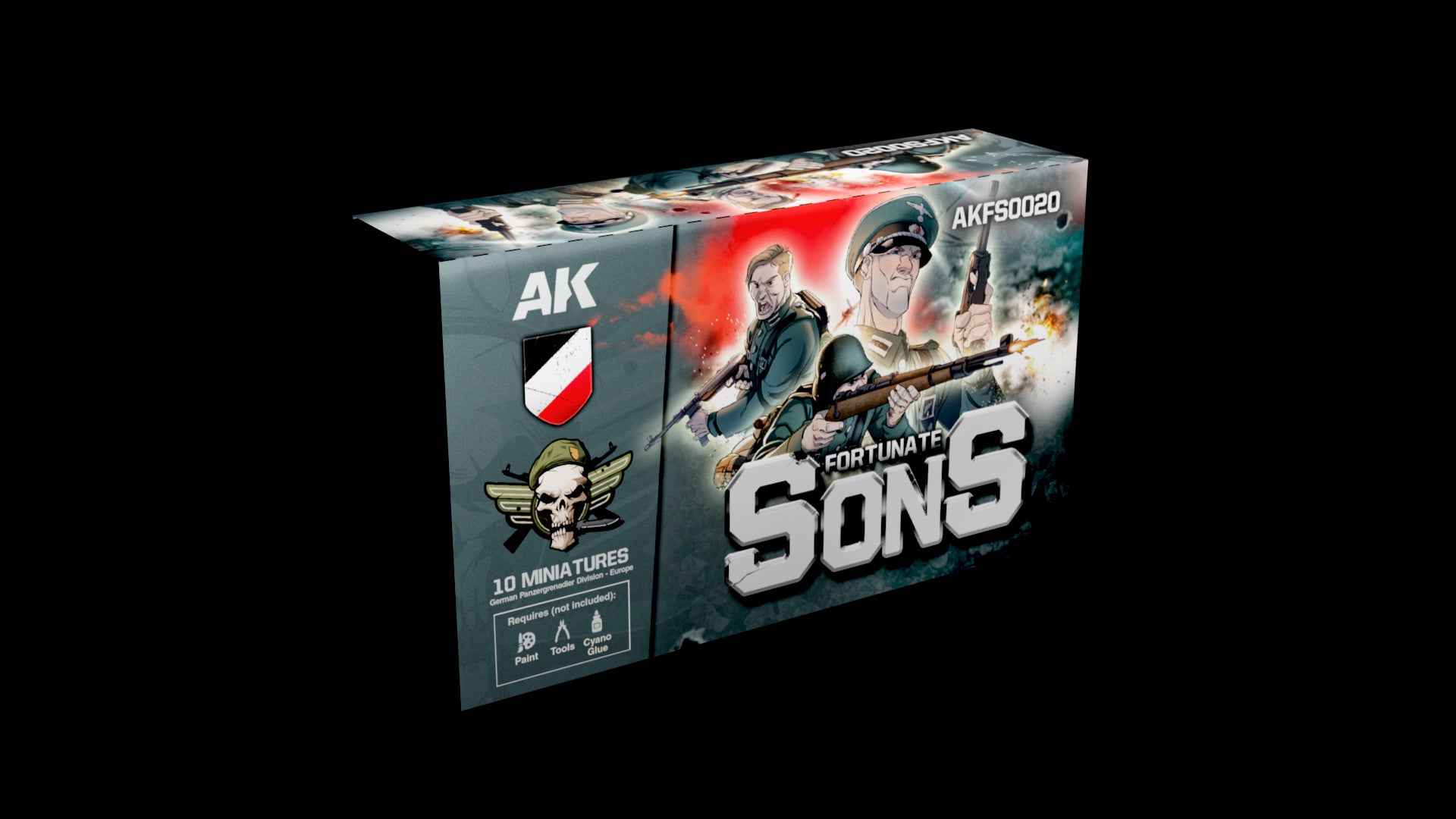 AK Interactive Fortunate Sons Panzergrenadier Division (10 Miniatures) | 8435568339309