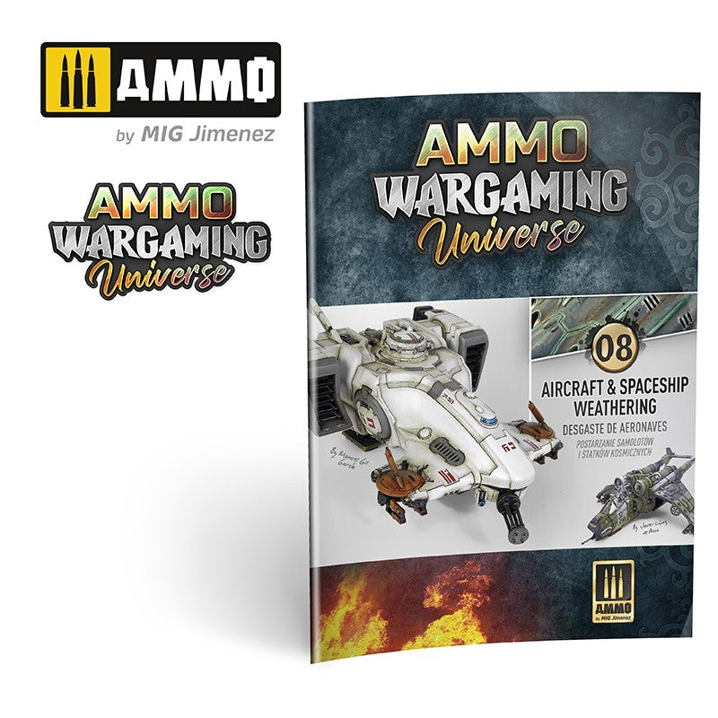 Ammo Mig AMMO WARGAMING UNIVERSE Book 08 – Aircraft and Spaceship Weathering (English, Castellano, Polski)