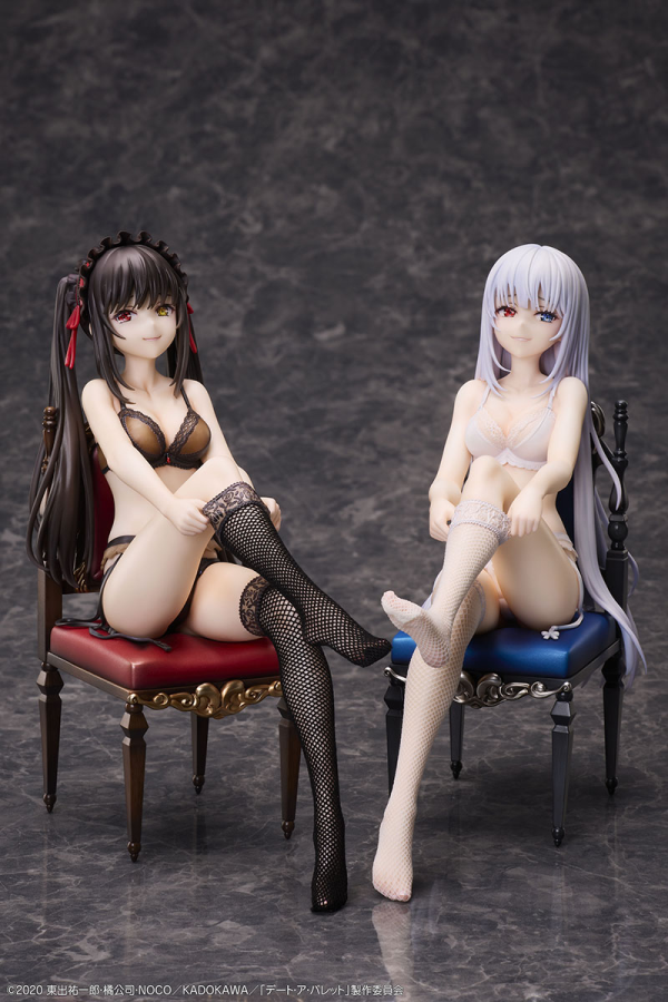 Design COCO Date A Bullet Kurumi Tokisaki & White Queen 1/7 Complete Figure Set | 4595643112389