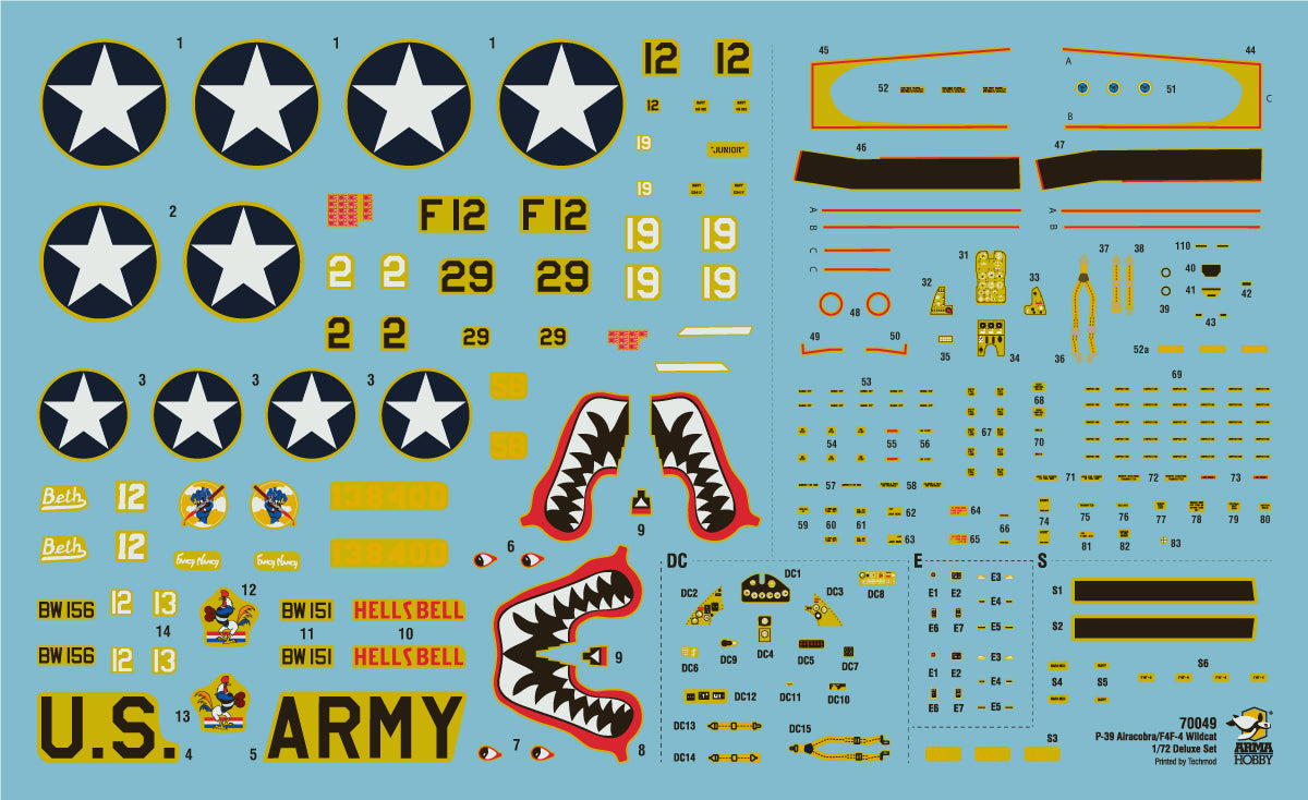 Arma Hobby 1/72 Cactus Air Force Deluxe Set – F4F-4 Wildcat® and P-400/P-39D Airacobra Over Guadalcanal