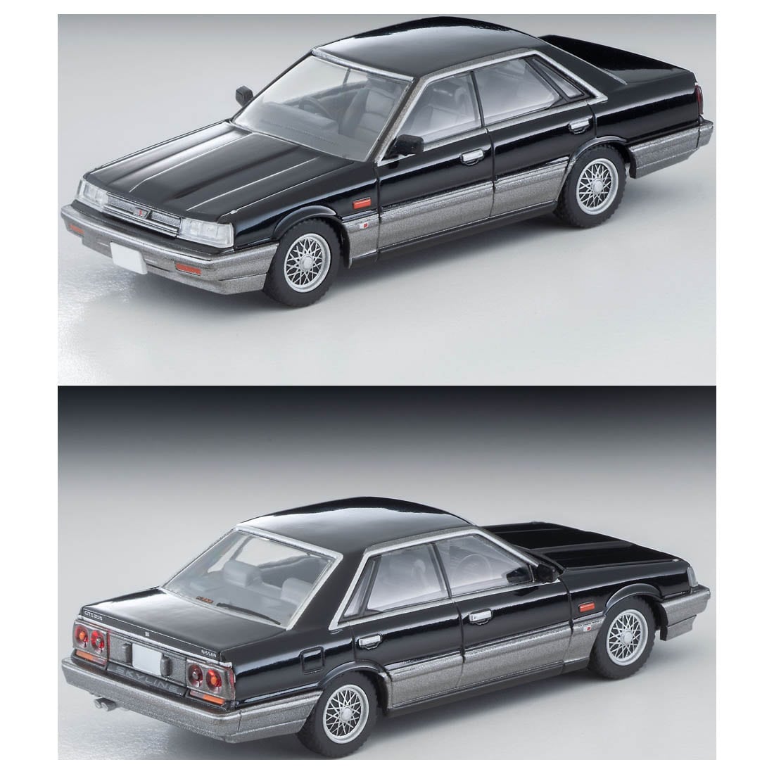 Tomica Limited Vintage 1/64 LV-N282b Nissan Skyline 4Dr  HT GTS TwinCam 24V Black/Silver 1986