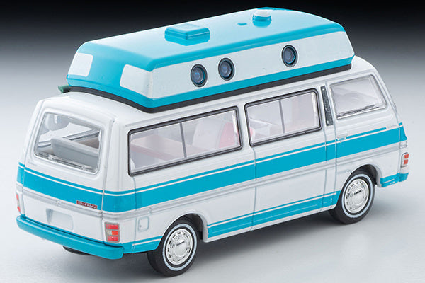 Tomica Limited Vintage NEO 1/64 LV-N312a Nissan Caravan Camper White/Sky Blue 1973