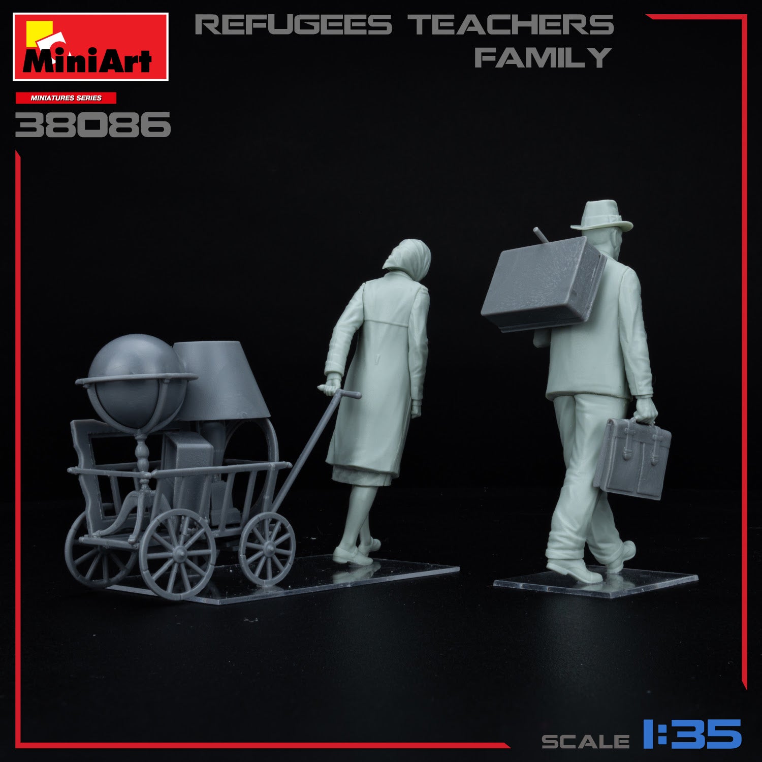 MiniArt 1/35 Refugees Teachers Family